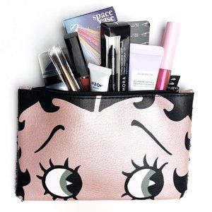 Ipsy Beauty Lot & Betty Boop Sequin Makeup Bag